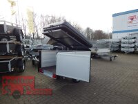 TPV KT-EU2 VR Minicamper - Koffer -  verstärkte Reling ( 250 kg ) Deckelanhänger - ungebremst  - 100 KM/H