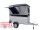 TPV KT-EU2 VR Minicamper - Koffer -  verstärkte Reling ( 250 kg ) und 2 Extra-Dämpfer -  Deckelanhänger - ungebremst  - 100 KM/H
