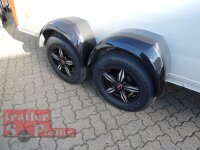 Böckmann KT-PB-AL 3015/27 M F ALU Kofferanhänger mit Polyesterbug - Tür / Rampe Kombination - Seitentür - Designpaket