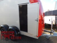 Böckmann KT-PB-AL 3015/27 M F ALU Kofferanhänger mit Polyesterbug - Tür / Rampe Kombination - Seitentür - Designpaket