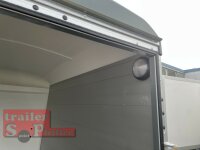 Böckmann KT-PB-AL 2513/135 F ALU Kofferanhänger mit Polyesterbug dunkelgrün Tür / Rampe Kombination - Designpaket