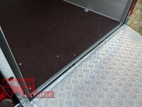 Böckmann KT-PB-AL 2513/135 F ALU Kofferanhänger mit Polyesterbug dunkelgrün Tür / Rampe Kombination - Designpaket