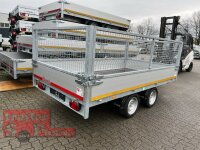 EDUARD 3318 -GD- Hochlader, Bordwände 30cm -3500kg- Lfh: 63cm -195/50R13 mit 3318 - Laubgitter pendelbar - 70cm hoch