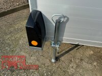 Böckmann KT-PB-AL 3015/15 M F ALU Kofferanhänger mit Polyesterbug anthrazit - Tür / Rampe Kombination - Designpaket