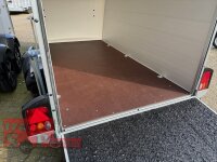 Böckmann KT-PB-AL 3015/15 M F ALU Kofferanhänger mit Polyesterbug anthrazit - Tür / Rampe Kombination - Designpaket