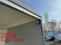 Böckmann KT-PB-AL 3015/15 M F ALU Kofferanhänger mit Polyesterbug anthrazit - Tür / Rampe Kombination - Seitentür - Designpaket