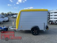 Böckmann KT-PB-AL 2513/135 F ALU Kofferanhänger mit Polyesterbug gelb Tür / Rampe Kombination - Designpaket