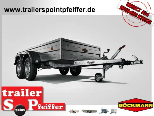 Böckmann TL-AL 2515/20 ALU Tieflader Anhänger - Tandem gebremst