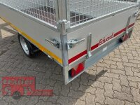 EDUARD 2514 -UE- Hochlader, Bordwände 30cm -0750kg- Lfh: 63cm -195/50R13 - 100KM/H mit SI-GI Laubgitter ca. 60 cm