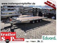 Eduard 3500 KG Multitransporter - Gebremster 3 Achser - Atlas Allzweck 506 x 220 mit Reling 195/55R10