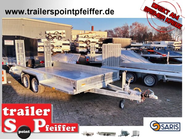 Saris Magnum Maxx ForceOne 3500 - Maschinentransporter - Ladehöhe: 40 cm - Alu Boden - Auffahrrampen