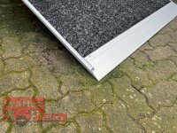 Böckmann KT-PB-AL 2513/135 F ALU Kofferanhänger mit Polyesterbug Tür / Rampe Kombination - Farbe anthrazit