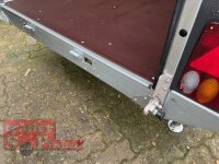 Böckmann KT-PB-AL 2513/135 F ALU Kofferanhänger mit Polyesterbug Tür / Rampe Kombination - Farbe anthrazit