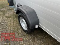 Böckmann KT-PB-AL 2513/135 F ALU Kofferanhänger mit Polyesterbug Tür / Rampe Kombination - Farbe anthrazit