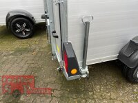 Böckmann KT-PB-AL 2513/135 F ALU Kofferanhänger mit Polyesterbug Tür / Rampe Kombination - Farbe anthrazit