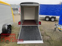 Böckmann KT-PB-AL 2513/135 F ALU Kofferanhänger mit Polyesterbug Tür / Rampe Kombination - Farbe anthrazit