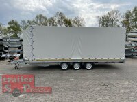 EDUARD 6022 -GT- Hochlader, Auffahrschienen & Winde, Bordwände 10cm -3500kg- Lfh: 63cm -195/50R13 mit Hochplane SP-LIne ÖKO Schräge