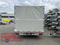 EDUARD 6022 -GT- Hochlader, Auffahrschienen & Winde, Bordwände 10cm -3500kg- Lfh: 63cm -195/50R13 mit Hochplane SP-LIne ÖKO Schräge