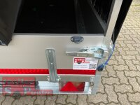 Eduard 1350 KG Hochlader - Gebremste Einzelachser - 2.5x1.45m - Ladehöhe:56 cm - 195/55R10 - Bordwände 30cm - Stützrad Standart (48) Hochplane SP-Line