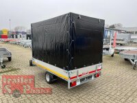 EDUARD 2514 -GE- Hochlader, Bordwände 30cm - 1350kg - Lfh: 56 -195/55R10 mit Hochplane SP-Line - Ladehöhe:56 cm - 195/55R10 - Bordwände 30cm - Stützrad -  Hochplane SP-Line