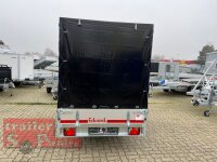 EDUARD 2514 -GE- Hochlader, Bordwände 30cm - 1350kg - Lfh: 56 -195/55R10 mit Hochplane SP-Line - Ladehöhe:56 cm - 195/55R10 - Bordwände 30cm - Stützrad -  Hochplane SP-Line