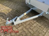 Eduard 750 KG Hochlader - Ungebremste Einzelachser - 2.0x1.45m - Ladehöhe:56 cm - 145/80R10 - Bordwände 30cm Hochplane PLED 100