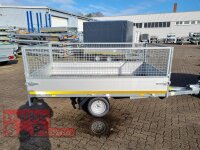 EDUARD 2514 -UE- Hochlader, Bordwände 30cm -750kg- Lfh: 56cm -195/55R10 - 100 KM/H mit SI-GI Laubgitter ca. 60 cm