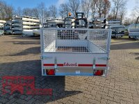 Eduard 750 KG Hochlader - Ungebremste Einzelachser - 2.5x1.45m - Ladehöhe:56 cm - 195/55R10 - Bordwände 30cm mit SP Laubgitter ca. 60 cm