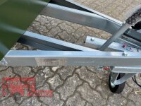TPV TL-EB2 bronze Offroad - 1000 kg gebremst Kastenanhänger mit 15" Geländebereifung und Reling - Hochplane Camouflage 115 cm