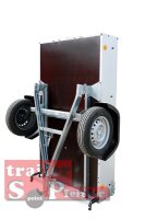 TPV KD-EU2 Anhänger mit klappbarer Deichsel - Hochplane TPSP - Spitzdach - 125 cm Innenhöhe - ungebremst - 13 pol. - Zurrösen - 100 KM/H - mit Aktionsplane