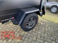 TPV KT-EB2 Offroad SCHWARZ - Koffer / Deckel Anhänger mit verstärkter Dachreling für Dachzelte