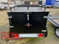 TPV KT-EB2 Offroad SCHWARZ - Koffer / Deckel Anhänger mit verstärkter Dachreling für Dachzelte