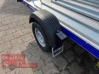 WM Meyer Mot 1025/151 Alu blau Motorradanhänger mit Standschienen und Rampe