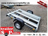 TEMARED MOTO 3 für bis zu 3 Motorräder - Motorrad - Anhänger - 750 kg - 3 Standschienen