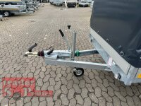EDUARD 2615 -GE- Hochlader, Auffahrschienen, Bordwände 30cm -1500kg- Lfh: 56cm -195/55R10 mit Hochplane SP-Line