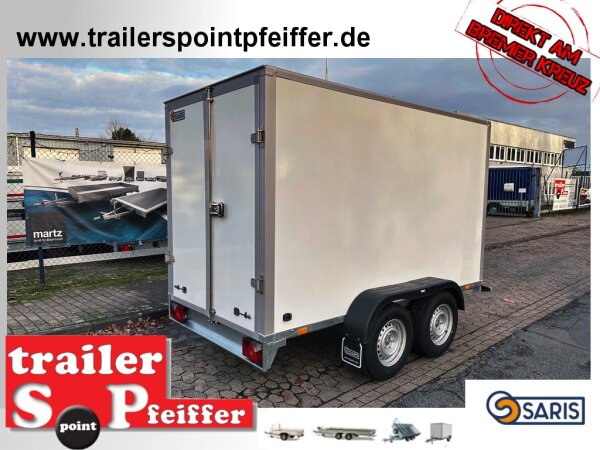 Saris GO 306 154 180 2700 2 Kofferanhänger Tandem gebremst Doppelflügeltür