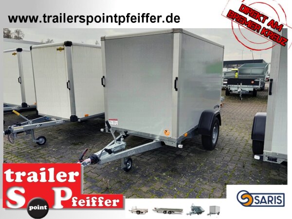 ABVERKAUF I Saris GO  256 134 150 1350 1 Holzkoffer Anhänger Einachser gebremst Doppelflügeltür