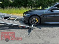 Lorries PLI30-5021 - 3000 kg kippbarer leichter Autotransporter mit ALU Standschienen