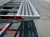 Lorries PLI30-5021 - 3000 kg kippbarer leichter Autotransporter mit ALU Standschienen