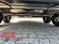 Böckmann KT-PB-AL 3015/27 M F ALU Kofferanhänger anthrazit mit Polyesterbug - Tür / Rampe Kombination - Seitentür - Designpaket