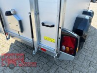 Böckmann KT-PB-AL 3015/27 M F ALU Kofferanhänger anthrazit mit Polyesterbug - Tür / Rampe Kombination - Seitentür - Designpaket