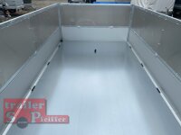 ALLES DRAN AKTION Saris K3 356 184 3500 2 E - 3500 kg 3 Seitenkipper - mit Elektro + NOT Pumpe und Kastenaufsatz - ALU - RAMPEN - STÜTZEN - STAUKISTE