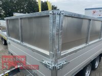 ALLES DRAN AKTION Saris K3 356 184 3500 2 E - 3500 kg 3 Seitenkipper - mit Elektro + NOT Pumpe und Kastenaufsatz - ALU - RAMPEN - STÜTZEN - STAUKISTE