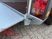 Böckmann KT-AL 3015/27 H F R/T-K Kofferanhänger mit Vollaluminium Aufbau - Tür- /Rampe Kombination