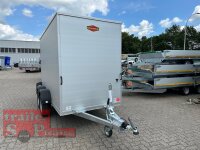 Böckmann KT-AL 3015/27 H F R/T-K Kofferanhänger mit Vollaluminium Aufbau - Tür- /Rampe Kombination
