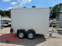 Böckmann KT-AL 3015/27 H F R/T-K Kofferanhänger mit Vollaluminium Aufbau - Tür- /Rampe Kombination