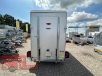 Böckmann KT-AL 3015/27 H F R/T-K Kofferanhänger mit Vollaluminium Aufbau - Tür- /Rampe Kombination