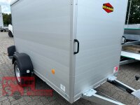 Böckmann KT-AL 2513/135 F R/T-K Kofferanhänger mit Vollaluminium Aufbau - Tür- /Rampe Kombination