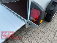 Böckmann KT-AL 2513/135 F R/T-K Kofferanhänger mit Vollaluminium Aufbau - Tür- /Rampe Kombination