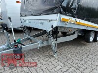 EDUARD 5020 -GD- Hochlader, kippbar, Rampen, Bordwände 30cm -3500kg- H-Pumpe - lfh: 63cm -195/50R13 mit Hochplane SP-Line Schiebeplane links und rechts ÖKO